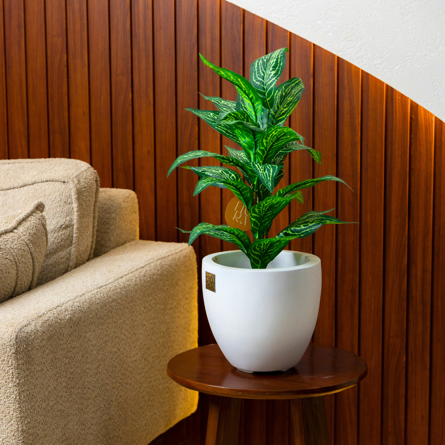 Round Bowl Planter - White