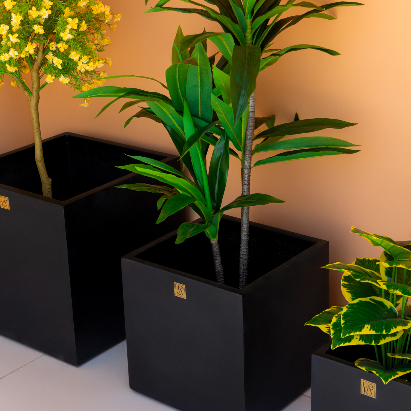 Mellan Cube Planter (Set of 3) - Black