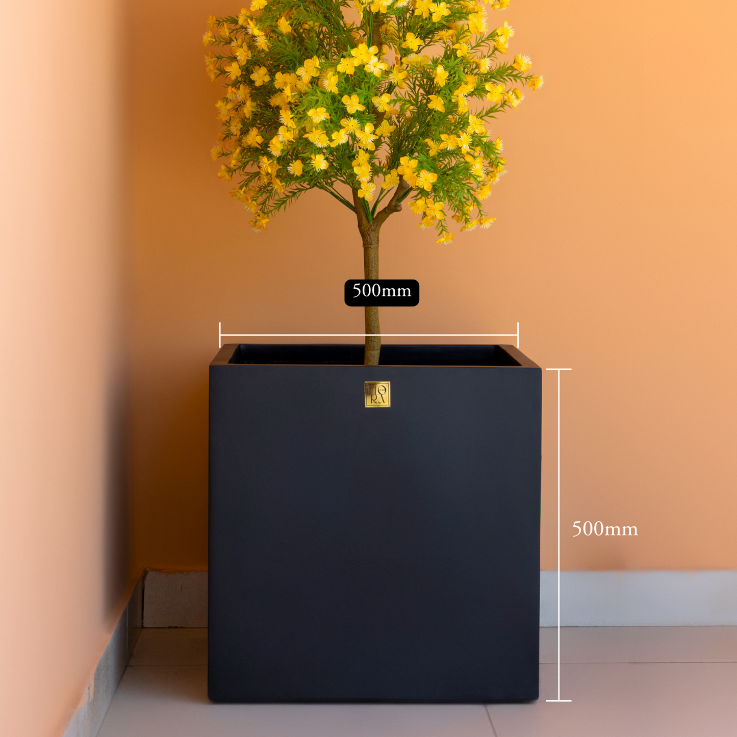 Mellan Cube Planter (Set of 3) - Black