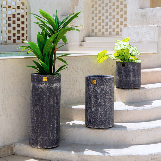 Reo Planter (Set of 3) - Antique Dark Grey