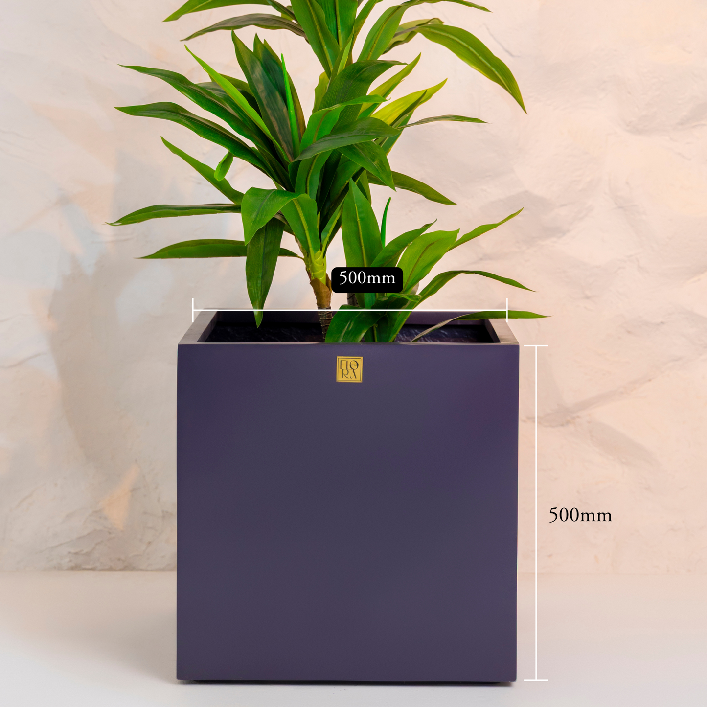 Mellan Cube Planter- Dark Grey