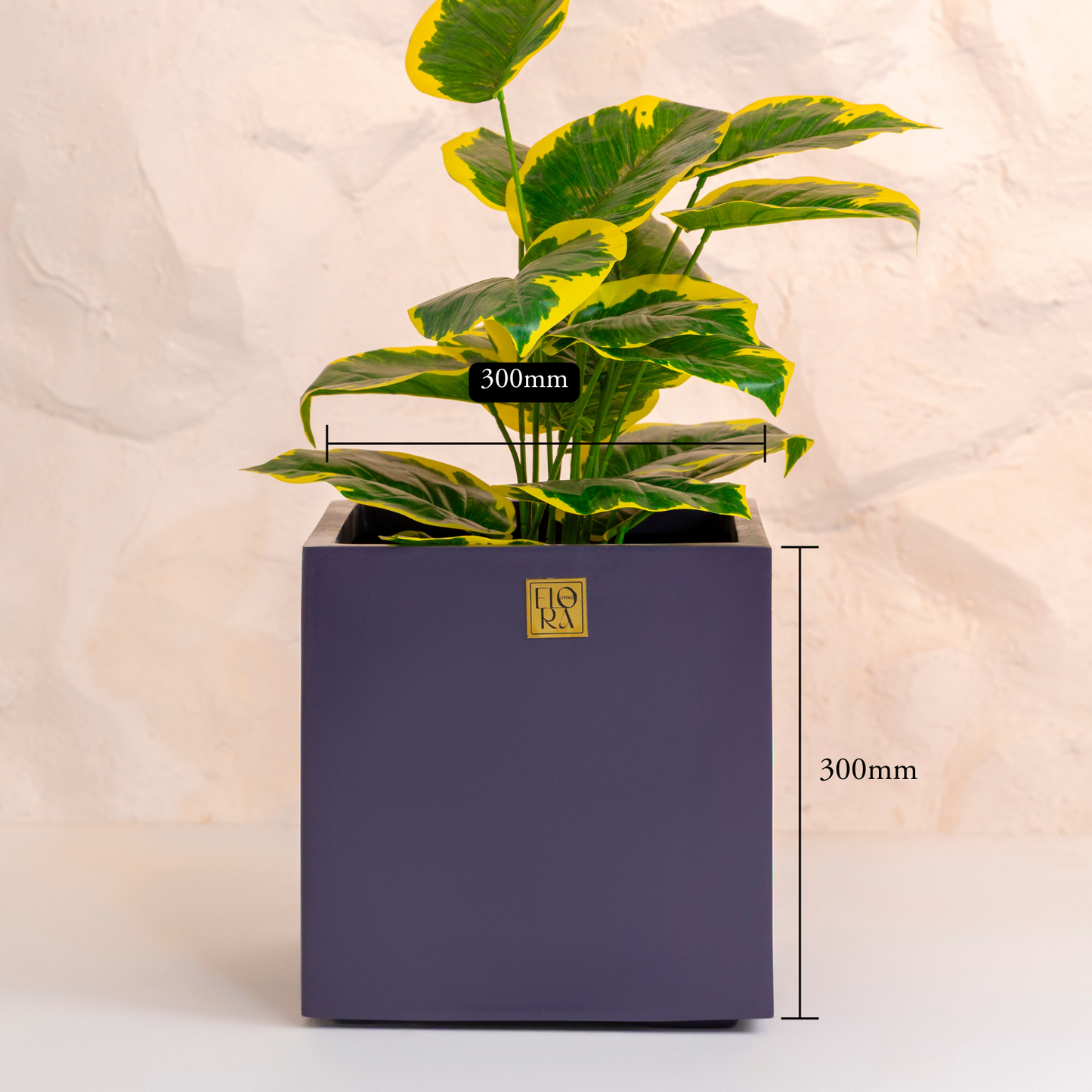 Mellan Cube Planter- Dark Grey