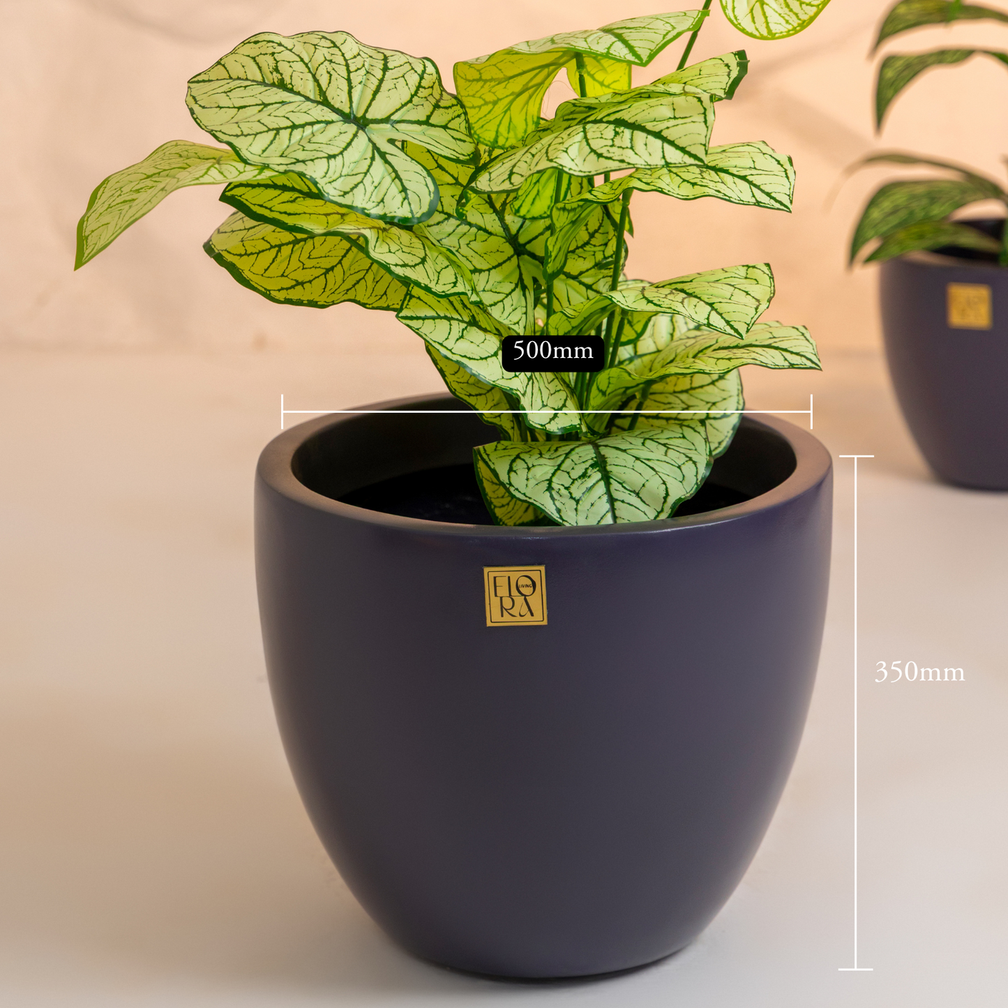 Round Bowl Planter-Dark Grey