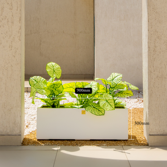 Naplez Planter - White